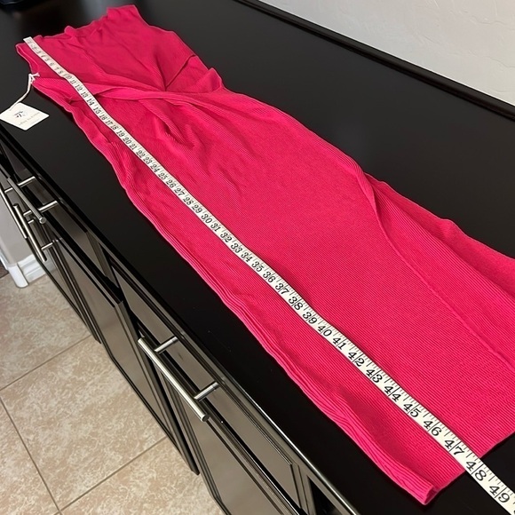 Miss Eleven midriff cut out sweater dress, midi bodycon, stretchy, Large,NWT - Picture 3 of 9